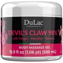 Dulàc - Devil's Claw 98% Cream Maksimaalne tugevus 16,9 Fl Oz, Looduslik liigese- ja lihaste lõõgastav kreem korduvate lihaste ja liigesevalu jaoks, rikastatud mentooliga Cool Effect