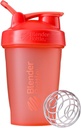 BlenderBottle Classic Shaker Bottle Ideaalne valgu raputamiseks ja enne treeningut, 20-kordne, korall