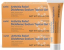 Cream Gel 1% (3 toru 150 g) - Stop valu randmetes, jalgades, küünarnukkides ja pahkluudes. Käte artriit Valu leevendamine & põlve artriit Valu leevendamine (3 Pack, 5.29 oz ea.)