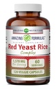 Amazing Formulas Red Pärmi Riisi Kompleks | 1570 Mg Per Serving | 120 Veggie Kapslid | Alfa Lipoic Acid, CoQ10, Milk Thistle Extract | Made in USA