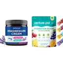 Venture Pal niisutav Magneesium Lotion & Sugar Free Elektrolüüt Pulber paketid(16 Pulgad)