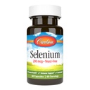 Carlson - Selenium, 200 mcg pärmivaba, eesnäärme tervise ja immuunsuse tugi, antioksüdant, 60 kapslit