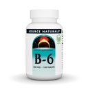 Allikas Naturals Vitamiin B-6, immuunsüsteemi tugi * -500 mg, 100 tabletti