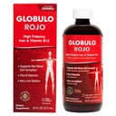 Globulo Rojo raualisand - vedel dieetlisand suure tugevusega raud- ja B-vitamiinidega (vegan) (16 Fl Oz (1 pakend))