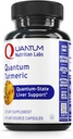 Quantum Nutrition Labs Turmeric - Kurkumikapslid, kurkumiini lisand, maksatoetus, 500 mg kurkum kapsli kohta - 60 taimekapslit