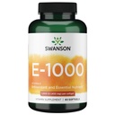 Swanson Vitamiin E 1000 Iu 1000 Iu (450 milligrammi) 60 Sgelit