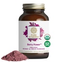 PURE SYNERGY Berry Power | Orgaaniline Marja- ja Puuviljapulber | Antioksüdandilisandiga Orgaaniline Acai, Camu Camu ja Wild Blueberry | Tervislik vananemine, immuun- ja nahatoetus (5,3 oz pulber)
