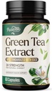 Rohelise tee ekstrakti kapslid 1000mg 45% EGCG ja 98% polüfenoolid südame toetamiseks antioksüdandid - 3X Absorption Green tee pillid täiendada looduslikku energiat, õrn kofeiin - 60 kapslit