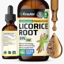BIO KRAUTER lagritsa juure tinktuur - lagritsa juure ekstrakt seedetrakti toetuseks - Alkohol ja suhkruvaba - Vegan tilgad 2 Fl.Oz.
