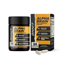 ONNIT Alfa Aju Nootroopne Aju Täiendus Fookuse, Mälu, Vaimse Selguse, Kognitiivse Toe L-Theanine ja Vitamiin B6, 30 Loe kapslid