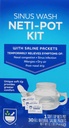 Rite Aid Neti Pot Nasal Rinse Kit 30 soolapakiga - 1 Kit | Sinus Rinse täiskasvanutele ja lastele | Sinus Relief