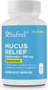 Safrel Pharma Mucus Relief Guaifenesin 400 mg - Fast Acting Expectorant, Thins and Loosens Mucus, Leevendab rindkere ummistusi, köha, külma ja grippi | (300 loend (1. pakk))