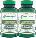 Rohelised orgaanilised toidulisandid Butterbur, Feverfew, Analgesic, Painkiller & Headache Suppressor, 90 VCaps, High Absorbable, Non-GMO, Gluteenivaba (pakk 2)