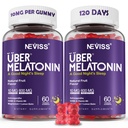 Melatoniin Gummies 10mg 20mg täiskasvanutele, melatoniin 10 mg Gummy kohta koos ashwagandha, magneesiumglütsinaat, GABA, L-teaniin, Valerian Root & Sidrun Balm, puhketoetus täiendus, viinamarjamaitse, 2-Pack