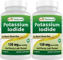 Parimad looduslikud kaaliumjodiid 130 mg ühe serveerimise kohta - toidulisand, 90 tabletti (2)