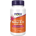 NOW Foods Supplements, Metüül B-12 (metüülkobalamiin) 10 000 mcg, närvisüsteemi tervis *, 60 lozenges