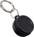 Metal Carrying Case - Portable Daily Travel Keychain Pill Holder veekindel, väike konteiner kõrvatropid, pillid, mündid ühilduvad Loop, Eargasm & Vibes, Compact Mini Purse Pill Case Box (must)