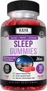 Kaya Naturals Melatoniin Gummies (26mg) Tervislik täiendus ja uneabi täiskasvanutele, aitab teil magada loomulikult, vitamiin B6 kummikud - 60 kummi vitamiini naistele ja meestele - 30-päevane pakkumine