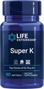 Life Extension Gamma E segatud tokoferoolid ja tokotrienoolid 60 softgels ja Super K-vitamiin K1 K2 MK-7 MK-4 Vitamiin C 90 Softgels Komplekt