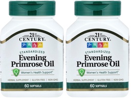 21. sajandi õhtune Primrose Oil Softgels, 60 Count (2. pakk)