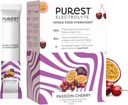 Teada Brainer Purest Electrolyte Passion Cherry Powder Packets - Terve toidu hüdraatumine - Orgaaniline külmkuivatatud puuviljad ja päikese meresoolad lõpliku elektrolüütide tasakaalu jaoks