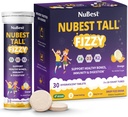 NuBest Pikk Fizzy - Luu tugevus, immuunsus, seedetrakti tervis 4-aastastele lastele ja teismelistele | Probiootikum, kaltsium, magneesium punastest merevetikatest, vitamiinid | 30 oranži kihisevat tabletti | Pack 3