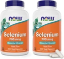 Nüüd Selenium 200mcg kapslid, 300 Count (Pack of 2) - L Selenometioniin Mineral Supplement naistele ja meestele - Veg Caps, Non-GMO, Vegan Sõbralik, Pärmivaba