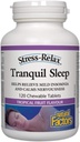 Stress-rahuldav näritav rahulik uni looduslike tegurite, unelisandi, troopilise puuvilja maitse, 60 tabletti