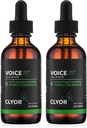 CLYOR Voice37 - Singers Voice Remedy - 2 Pakkige kõik looduslikud taimsed häälevõimendid, et määrida soojendust ja leevendada kõhedust kuiv sügelev kurk - Suurendage laulmist ja rääkimist - 2 oz - Hääl37
