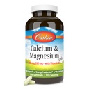 Carlson - kaltsiumi ja magneesiumi geelid, 2: 1 kaltsiumi ja magneesiumi suhe, 200 mg kaltsiumi lisand, 100 mg magneesiumi lisand, luude tugi, energia tootmine, 250 softgeeli