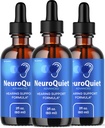 (3 Pack) NeuroQuiet tilgad - ametlik NeuroQuiet igapäevane kuulmine Toetus Kõik looduslikud puhtad vedelikud Kõrva tervise, kuulmisselguse ja sisemise kõrva tasakaalu ülevaated, 3 pudelit 3 kuud