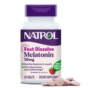Natrol Fast Lahustage melatoniini 10 mg, unetoetus täiskasvanutele