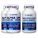 Alpha GPC & Uridine 2X 60 kapslid + fosfatidüülseriin & Bacopa 1x 120 kapslit, 2 kuud tarnimine