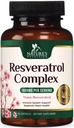 Resveratrooli lisand 1800mg - ekstra tugevusega antioksüdandid tervislikuks vananemiseks ja immuunsuse toetamiseks - südame tervis ja rakuenergia tugi - mitte-GMO, biosaadav trans-resveratrool - 60 vegankapslit