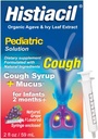 Histiacil Organic Agave Jarabe para TOS, Imikud 2 kuud ja vanemad, Köha + Licus Relief valmistatud Agave & Ivy Leaf Extract, Pediatric Formula for Children's Daytime Mucus Viinamarjamaitse, 2 fl oz