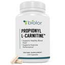 Biovy kõrge imendumine Propionüül-L-karnitiin (PLCAR) Ei kunstlikke täiteaineid - tõhus propionüül L-karnitiin HCL täiendada toetada vereringet - 120 kapslit
