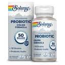 SOLARAY Mycrobiome Probiootiline koloonia valem, vegan, seedetrakti funktsioon, käärsoole tervis ja immuunsüsteemi tugi, 50 miljardit CFU, 18 tüve, prebiootiline inuliin, 60-päevane garantii, 30 Servings, 30 VegCaps
