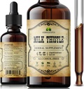Piimaohaka maks Detox – looduslik silimariini ekstrakt maksa puhastamiseks, immuunsuse toetamiseks ja naha terviseks – taimse piimaohaka lisand – 4 fl oz