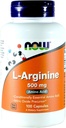 Nüüd toidud Arginine 500mg, 100 kapslit (pakk 2)