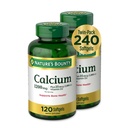 Looduse Bounty Calcium 1200 mg koos D3-vitamiiniga - luude tervise pehmendajad, kaltsium ja D-vitamiini lisand, 120 Ct (2-Pack)