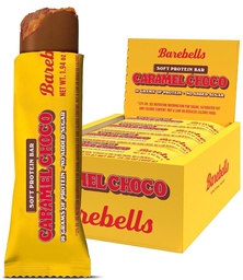 Barebells Pehme Valk Bars Caramel Choco - 12 krahv, 1.9oz Bars - Protein Snacks 16 g kõrge valguga - Fluffy Chocolate Protein Bar koos 2 g kogusuhkrut - Pehme Valk Snack & Breakfast Bars