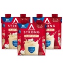 Atkins Strong High Protein Shake, Vanilla Maitsestatud, 30 g Valk, Madal Carb ja Madal Suhkru Shake, Keto Sõbralik, Gluteenivaba, Lihaste ja Soolestiku Tervise Tugikompleks, 12 Count