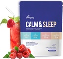 VivoNu Calm & Sleep Puldered Drink Mix Vaarika L Theanine Ksm-66 Ashwagandha Magneesium Glütsinaat Vitamiin D 3 Toidulisandid Lõõgastav ja fookus (VSC M2)