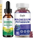 Catfit Kaalium Magneesium Lisand, Magneesium Kaaliumi Komplekslisand, Suhkruvaba & Vegan, Immuuntugi, Calm Mood & Sleep Support, Lihaste Tervis