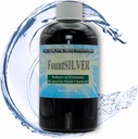 FountSILVER purskkaevu veepuhastus - kontsentreeritud tõeline kolloidhõbe - 250 ml (8,45 Fl Oz) merevaigu BPA-vabas pudelis