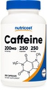 Nutrikofeiini pillid, 200 mg ühe serveerimise kohta (250 kapslit)