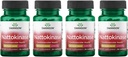 Swanson Nattokinase 2000 Fibrinolüütiline Ühik 100 milligrammi 30 kapslit Ensüüm (4 pakendit)