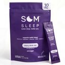 Som Sleep, Restful Sleep Powder Drink Mix w / melatoniin, magneesium, vitamiin B6, L-Theanine & GABA - Vegan, nullsuhkur, Keto Sõbralik - Kirss, 10 pakk
