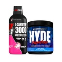 PROSUPPS L-karnitiin 3000 Stimulant Free Vedel Shots (Dragon Fruit) ja Mr. Hyde Signature Series Pre-Workout Energy Powdered Drink (Blue Razz) Bundle