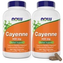 Nüüd Cayenne (Capsicum annuum) 500 mg, 360 Veg kapslid (Pakk 2)